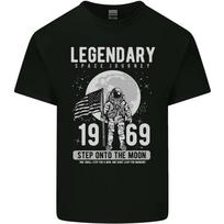Legendinis Kosmoso JAV Mėnulio Nusileidimo Astronautas Marškinėliai Viršus Unisex T-shirt S