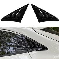 Skirta Honda Civic 10-os kartos, 2016 m. hečbeko galinio lango žaliuzės, šoninės oro ventiliacijos angos, skėčiai nuo saulės, dangtis, automobilio priedai Gloss Black