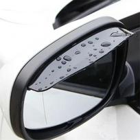 2 Pieces Car Side Mirror Waterproof Sun Visor Rain Eyebrow Auto Car Rear View Side Rain Shield Flexible Protector For Car SUV Black 2pcs