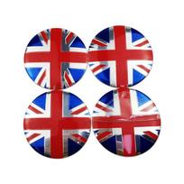 4 vnt. 56 mm nacionalinės vėliavos lipdukas automobilio ratų centro stebulės dangtelių emblema, skirta JK JAV Italijai Prancūzijai Australijai ir kt. UK Color blue