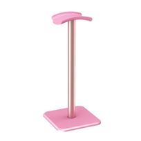 Detachable headphone stand head-mounted aluminum alloy hanger with silk screen logo e-sports gaming rožinė