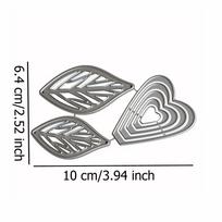 Gėlės Rėmelis Metalo Pjovimo Trafaretai Scrapbooking Sidabrinis Anglinio Plieno Reljefinis Popieriaus Amatų Peilio Formos Ašmenys Štampai Trafaretai gray