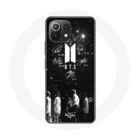 Coque - Maniacase - Xiaomi Mi 11 Lite - Souple - Noir - BTS Signature Members