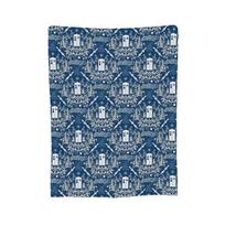 Who Damask Blanket Soft Warm Flannel Throw Blanket Plush for Bed Living room Picnic Travel Home Sofa 75x100cm 30x40in