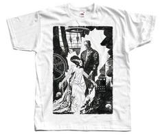 The Bride Of Frankenstein V39 Movie Poster White Unisex T-Shirt XXXXL gray