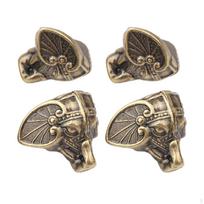 4 Pieces Wood Case Feet Leg Corner Protector Elephant Trunk Collectible Multiuse Durable Home