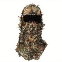 3D Viso veido kaukė Galvos apdangalas Turkijos kamufliažas Medžiotojas Medžioklės reikmenys Ghillie kostiumas Ghillie kamufliažas Lapuota kepurė gelsvai ruda