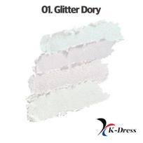 Colorgram Teen Totori akių paletė 4 SPALVOS 01. Glitter Dory white