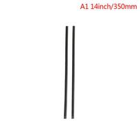 2vnt automobilio minkštos guminės priekinio stiklo valytuvo šluostės užpildymo juostelės 6 mm 14-22 colių 350mm black