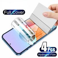 4 vnt. hidrogelinė plėvelė Xiaomi Poco X3 Pro F3 M3 M4 11T 12T Pro ekrano apsauga Redmi Note 11 10 9 8 Pro 9s 10s 8T 9T 9A 9C Xiaomi Mi 9 SE gryna