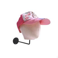 Wall Mount Mannequin Head Hat Display Stand,Wig Model Head, Rack for Wig, Hats, Glasses, gray