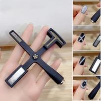 Nail 5-in-1 Multi-functional Cross Strong Magnet Stone Tool 02-Pink pink