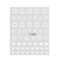 2Pcs Nail Stickers Self Adhesive Waterproof Strong Stickiness Bow-knot Butterfly A white