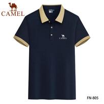 Camel Vasaros nauji siuvinėti vyriški ir moteriški patogūs ir kvėpuojantys greitai džiūstantys polo marškinėliai L tamsiai mėlyna spalva