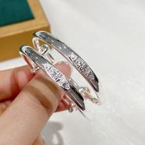 Zuyin 999 Vintažinis Fuzi Mažasis Fuxing Vaikiška Apyrankė Paprasta ir Miela Kūdikio Vienerių Metų Ryškiai Sidabrinė Apyrankė Adjustable size