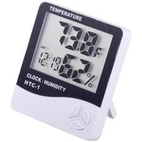 Eyelash Extension LCD Digital Thermometer Hygrometer Temperature Humidity Tester Weather Station Clock Lash Grafting Makeup Tool