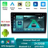 REAKOSOUND 10,1  Universalus Android radijas Auto Android grotuvas Automobilio grotuvo palaikymas Veidrodinis ryšys galinis vaizdas WIFI GPS BT FM vairo valdymas 10.1''-2+32CP