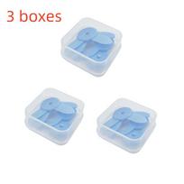 3 dėžutės Dantų guminė liniuotė dantų tarpų matavimui, dantų tarpdančių pleišteliai, pagalbiniai odontologo įrankiai, 4 vnt./rinkinys 3 boxes mėlyna