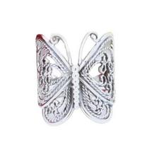 Carving Elegant Hypoallergenic Color Retro Butterflies Finger Ring Jewelry sidabras