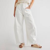 Cropped Jeans for Women Low Waist Baggy Denim Trousers Boyfriend Tapered Pants plus size XL balta
