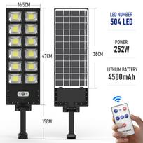 504LED itin ryškus lauko saulės šviestuvas vandeniui atsparus itin platus apšvietimas gatvių apšvietimas žmogaus jutimo judesio jutiklis kiemo sieninis šviestuvas LED saulės šviesa B-12 Head-504 LEDs