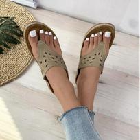 Summer Wedge Shoes Women Flip Flops Slippers Sexy Hollow Out Design Open Toe Platform Sandals Ladies Beach Shoes Chanclas Mujer 43 brown