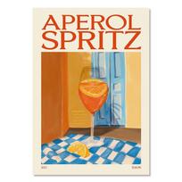 Animacinių filmų vaisių sultys Mojito Aperol Spritz plakatai ir spaudiniai Sangria Drink Negroni Canvas Painting Club Bar Shop Namų dekoravimas 21x30cm No Frame