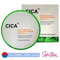 [NATURE REPUBLIC] Green Derma Mild Cica Big Sun Cushion 25g (SPF50+/PA++++) 1pc + Sample Gifts