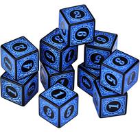 10Pcs/Set 16mm D6 Dice Square Edged Corner Numbers 6 Sided Dices Acrylic Playing Table Board Games Bar Pub Club Party DND green