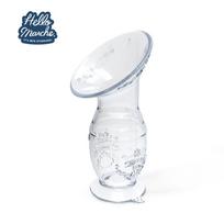Silikoninis pientraukis, rankinis, maistinio silikono, pieno rinktuvas su siurbiamu pagrindu 14.5*8.5*8.5cm skaidri