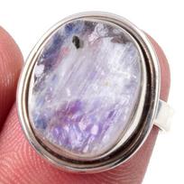Natural Rainbow Moon Stone Gemstone Handmade 925 Sterling Silver Ring S.6 o7N22 white