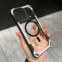 Luxury Magsafe Transparent Phone Case For iPhone 11 12 13 14 15 Pro Max Plus Magnetic Candy Shockproof Bumper Cover For iPhone 11 juoda