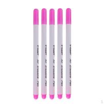 5 Pieces 2mm Air Erasable Pen Auto-Vanishing for DIY Fabric Marking Rose Red white