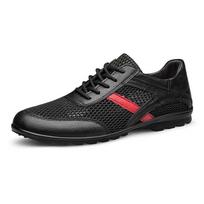 Klasikiniai kvėpuojantys laisvalaikio batai vyriški plokščiapadžiai avalynė Mocasins Man Business Loafers batai 37 juoda