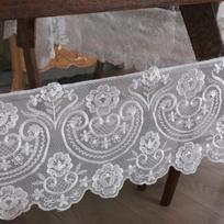 praplatinti kraštą Stilius PVC staltiesė Nauja vandeniui ir alyvai atspari valgomojo staltiesė F Dulkėms atspari skaidri apvali staltiesė 150cm  round gray