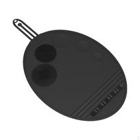 Brush Cleaning Mat Cosmetic Brushes Scrubber Silicone Portable Washing Tool rožinė