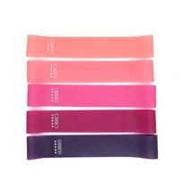 Resistance Band Set with Bar Fitness Elastic Rubber Bands Training Workout Mini Bands Home Gym Home Yoga Strength Equipment pink