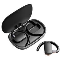 BS08 Wireless BT 5.3 ausinės su oro laidumo ne ausimis dizaino įkrovimo dėklu įtrauktas IPX7 juoda