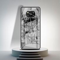 Glass Case For Xiaomi Poco X3 NFC 11 Lite 11T F3 M3 For Redmi Note 11 10 9 8 Pro 10S 9S 9A 9C Phone Cover Chainsaw Man Cool Xiaomi Poco X3 NFC gray