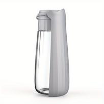 550ml/19oz Sulankstomas vandens buteliukas šuniui katei, Nešiojamas plastikinis vandens dozatorius augintiniui lauke, Neperšlampantis virdulys su raišteliu