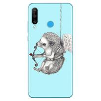 Ežiukas Mielas Gyvūnas Minkštas TPU Silikoninis Dėklas Huawei P40 P30 P20 Pro P10 P9 P8 Lite E Plus 2019 2017 Telefono Dėklas HuaweiP40 Lite E white