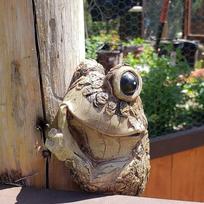 Animal Frog Statue Animals Decor Crafts Decoration Collectible Ornament Sculpture for Outdoor style A
