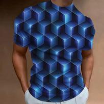 Naujausi vyriški marškinėliai su 3D spausdinimu ateities technologijomis Sense Fashion Personality Street Daily Casual vyriški trumpomis rankovėmis XS