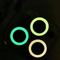2-3Pcs Night Light Luminous Tempered Glass Camera Lens Protector for IPhone 13 14 11 15 Pro Max Plus 12 Mini Ring Lens Cover 12 12 Mini(2PCS)