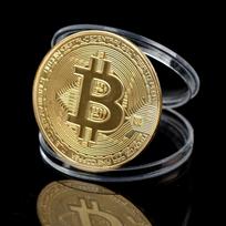 Kūrybingas Suvenyras Padengtas Bitcoin Kolekcinis Puiki Dovana Bitų Monetos Meno Kolekcija auksas