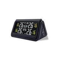 Wireless  Tire  Pressure  Monitoring Instrument Tire Pressure Monitoring System Solar Energy black