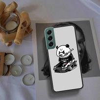 Cartoon JDM Drift Car Cat telefono dėklas, skirtas Samsung Galaxy A12 A22 A32 A42 A52 A72 A54 A34 A24 A14 A73 A53 A33 A23 A13 5G F52 F62 C Samsung A54 black