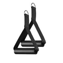 1 Pc Pull Rope Pull-up Horizontal Bar Handhold Elastic with Resistance Exercise Fitness Accessories Handhandle Rubber Handle black