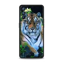 Tiger Lion Leopard dėklas, skirtas Oppo Find X6 Pro X5 A54 A53 A52 A9 2020 A15 A95 A17 A16 A76 A74 A57 Reno7 Reno6 Pro Plus 5G dangtelis Oppo A54 gray