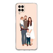 Phone Case for Samsung A13 A15 A25 A51 A71 A21S A11 A12 A31 A52 A41 A23 A53 A73 A32 5G A03S A05s Cover Baby Girl Mom Family Samsung A32